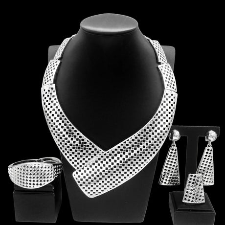Silver Nigeria Jewelry Set 