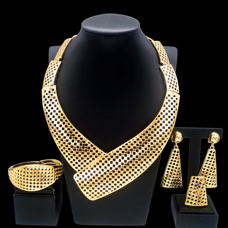 Gold Nigeria Jewelry Set 