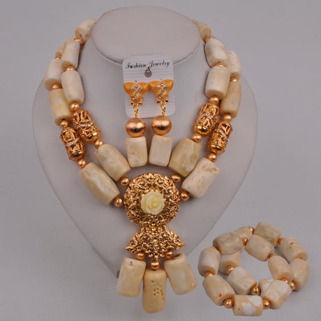 Nigerian Beads Jewelry Set
