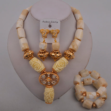 Nigerian Beads Jewelry Set