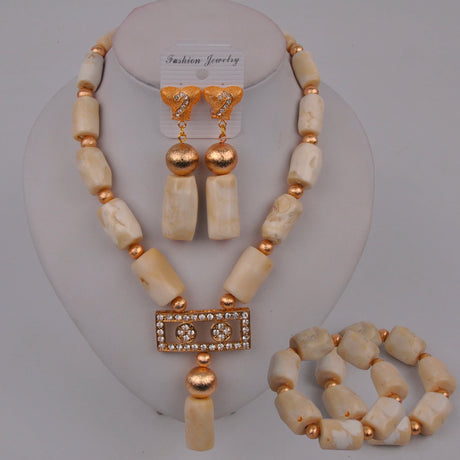 Nigerian Beads Jewelry Set