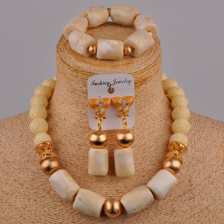 Nigerian Beads Jewelry Set 