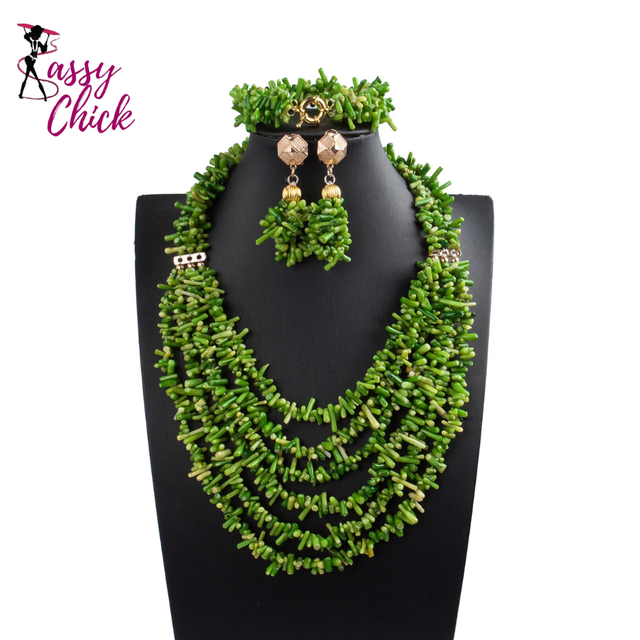 Nigerian Coral Beads Jewelry Sets Sassy Chick Logo