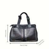 Size of Nylon Mesh Splicing Large Capacity Double sided Shoulder Bag