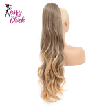 Ombre Blonde Weave Ponytail Clip In Hair Extension Synthetic Wig Sassy Chick Logo