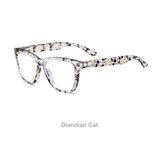 White Black Optical Lenses Myopia Blue Light Blocking Computer Eyeglasses