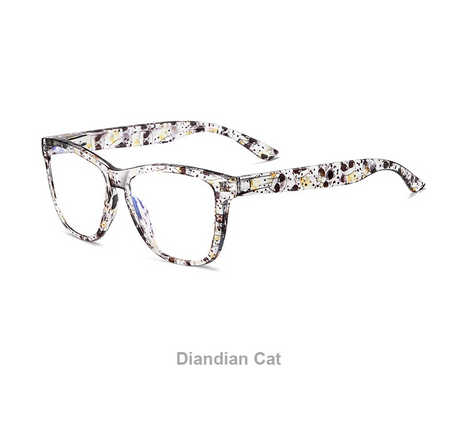 White Black Optical Lenses Myopia Blue Light Blocking Computer Eyeglasses