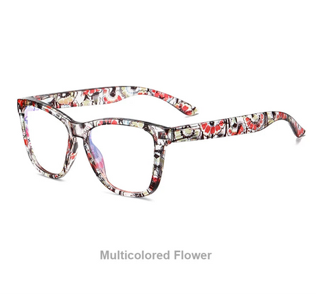 White Red Optical Lenses Myopia Blue Light Blocking Computer Eyeglasses