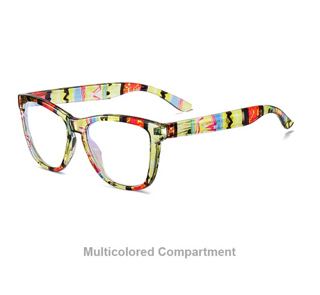 Yellow Red Optical Lenses Myopia Blue Light Blocking Computer Eyeglasses