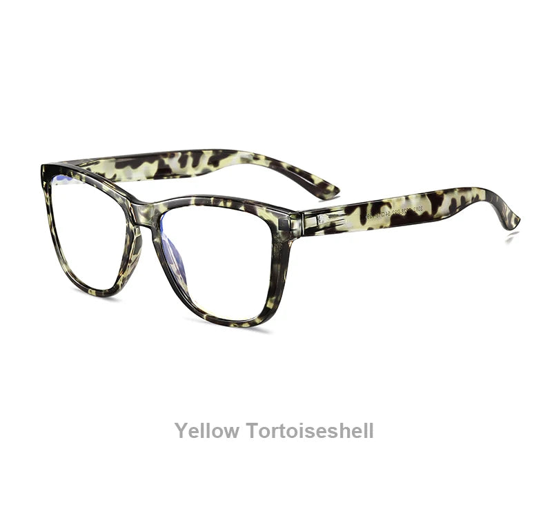 Black Optical Lenses Myopia Blue Light Blocking Computer Eyeglasses