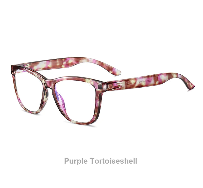 Brown Optical Lenses Myopia Blue Light Blocking Computer Eyeglasses