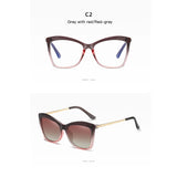 Brown Blue Optical Magnetic Polarized Short-sighted Glasses