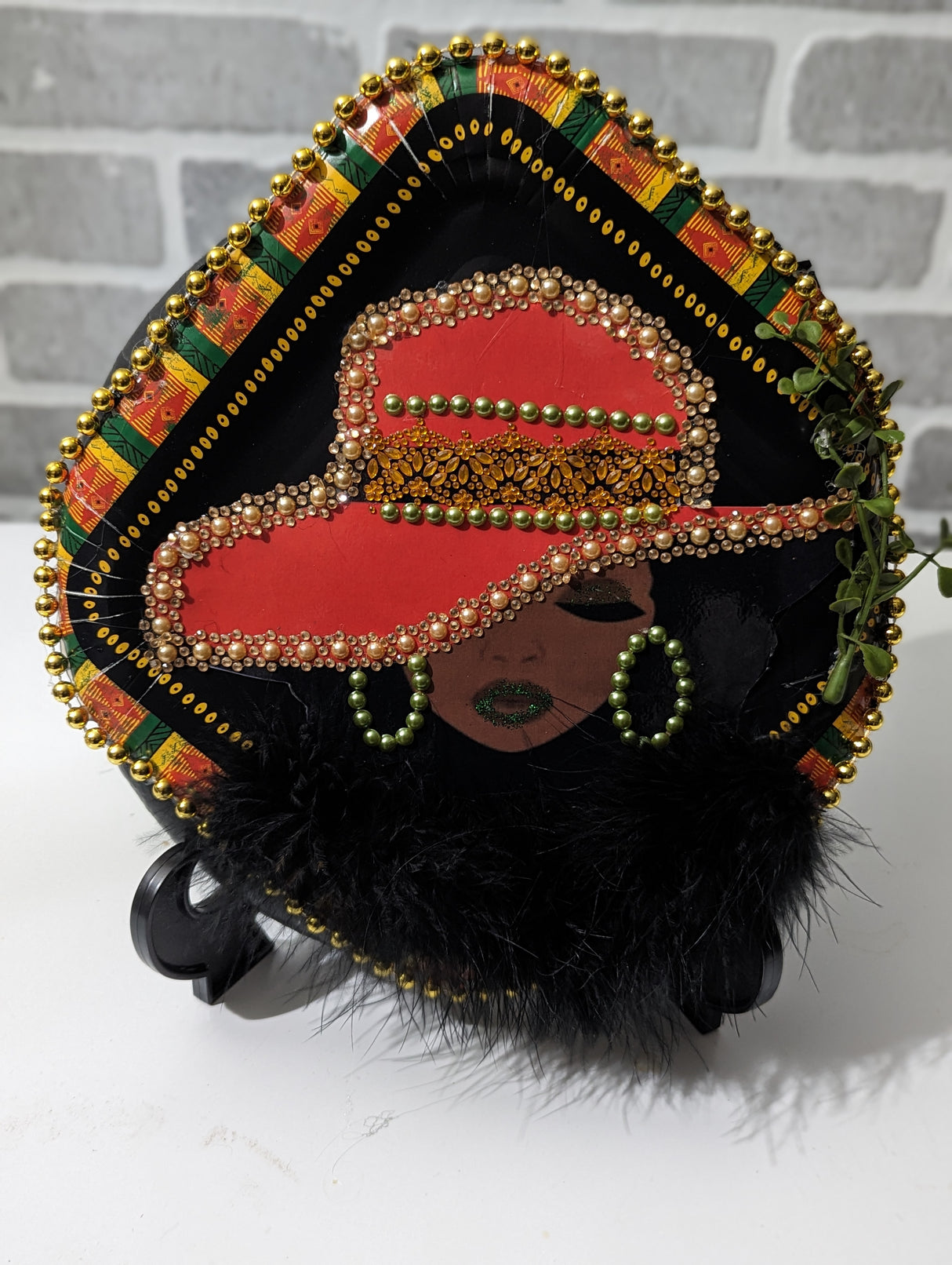 Orange Black Lady Wreath