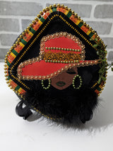 Orange Black Lady Wreath