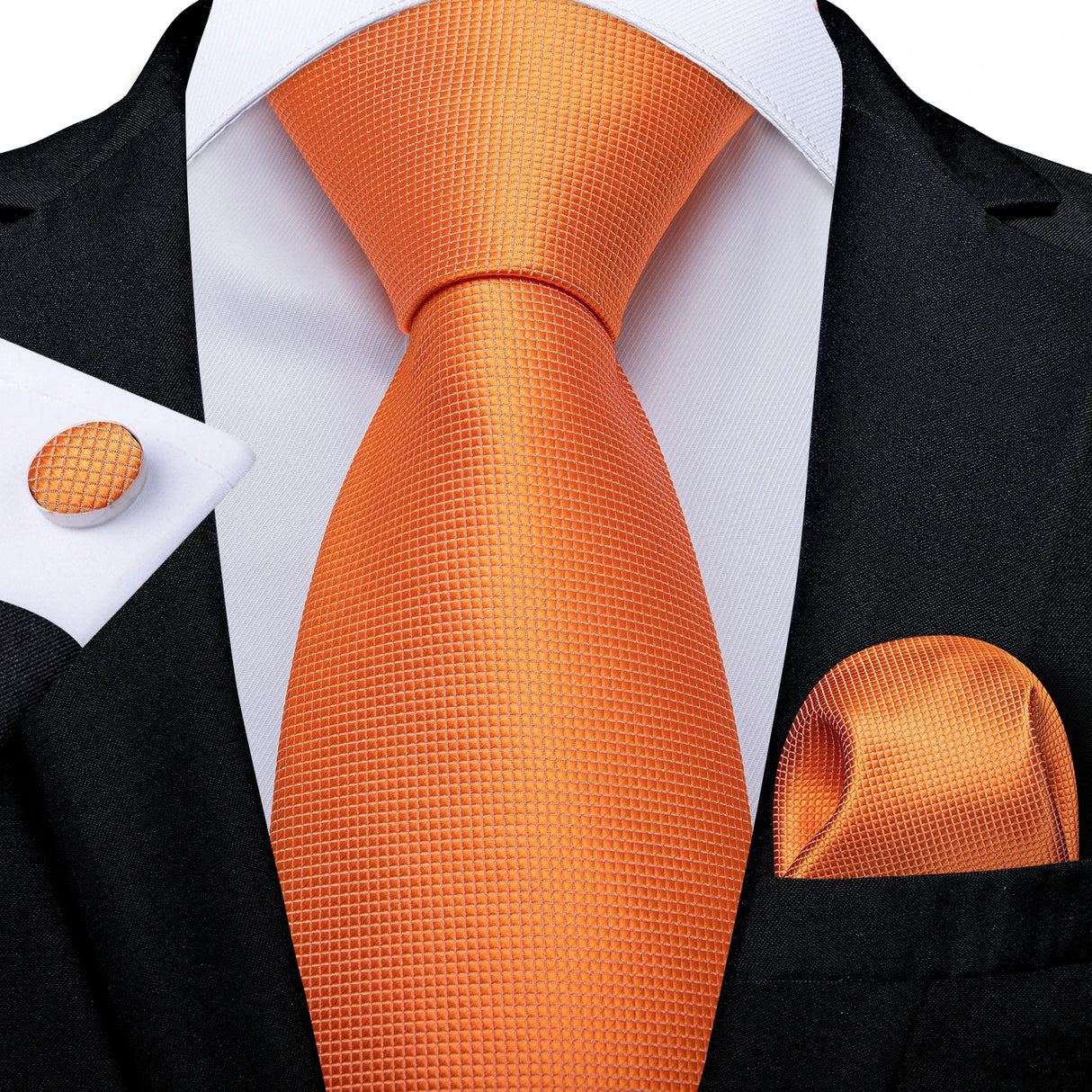 orange tie