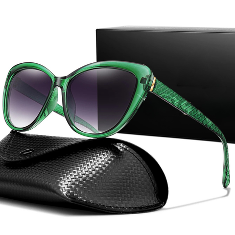 Green Outdoor Casual Retro Round Sunglasses