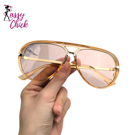 Outdoor Fashion Women Party Vacation Travel Driving Sunglasses Sassy Chick Logo