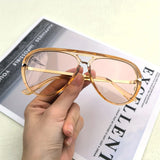 Gold Outdoor Fashion Women Party Vacation Travel Driving Sunglasses
