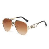 Brown Outdoor Pilot UV400 Men Sunglasses