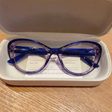 Oval Fashion Retro Frame TR90 Anti Blue Light Eyeglass