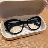 Oval Fashion Retro Frame TR90 Anti Blue Light Eyeglass