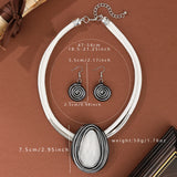 Size of Oval Shape Colorful Crystal Jewelry Sets