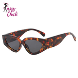 Oval UV400 Retro Cost Effective Sunglasses Sassy Chick Logo