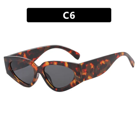 Leopard Oval UV400 Retro Cost Effective Sunglasses