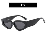 Black Oval UV400 Retro Cost Effective Sunglasses