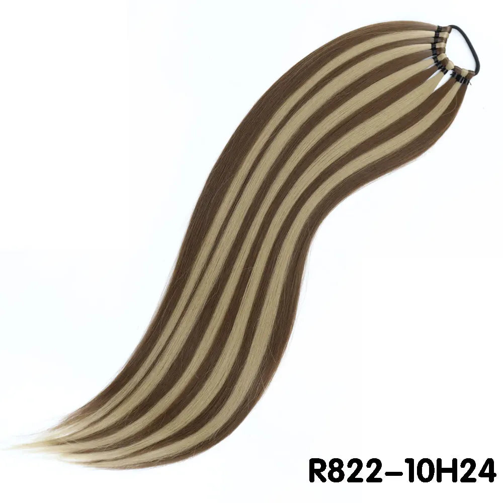 Overhead Tail Straight Synthetic Ponytail Hair Extensions