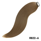 Brown Overhead Tail Straight Synthetic Ponytail Hair Extensions