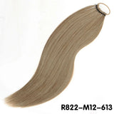 Brown Overhead Tail Straight Synthetic Ponytail Hair Extensions