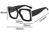 Size of Oversize Blue Light Blocking Nearsighted Eyewear