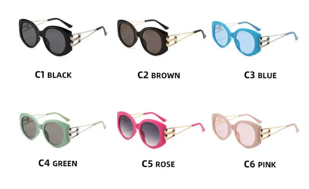 Collection of Oversize Square Hollow Cat Eye Sunglasses