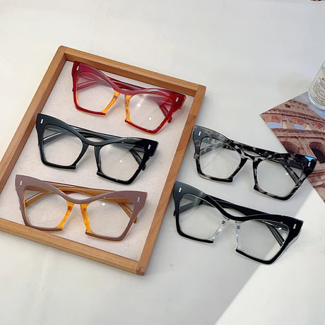 Collection of Oversized Blue Light Blocking Cat Eye Glasses