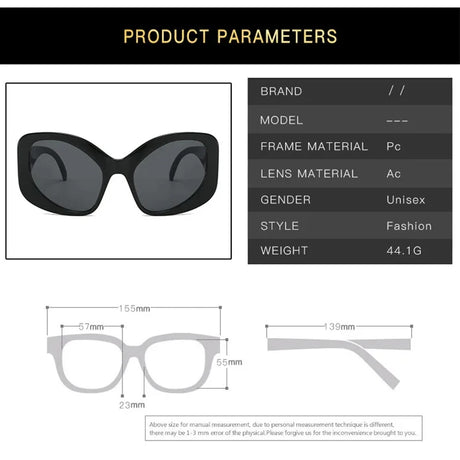 Details of Oversized Cat Eye Chunky Reading Glasses