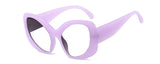 Purple Oversized Cat Eye Chunky Reading Glasses
