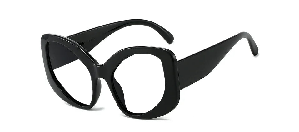 Black Oversized Cat Eye Chunky Reading Glasses