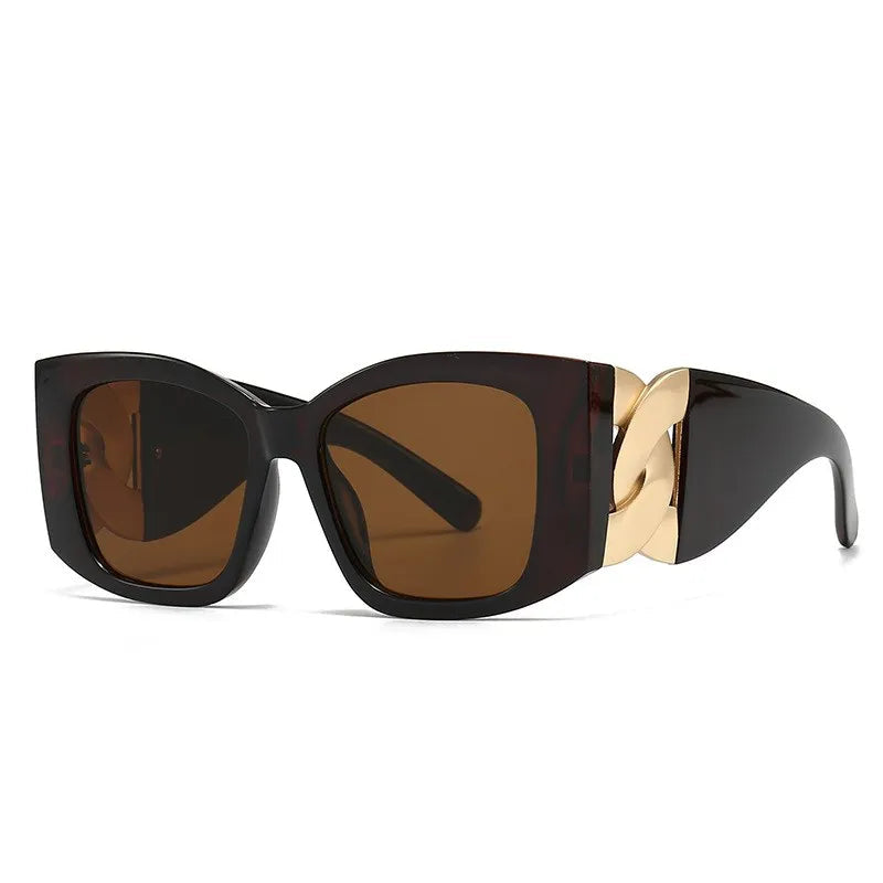 Oversized Cat Eye Gradient Shades black