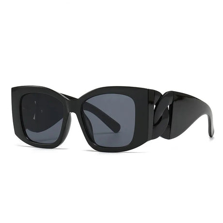 Oversized Cat Eye Gradient Shades black