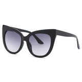 Oversized Cat Eye Women Sunglasses black