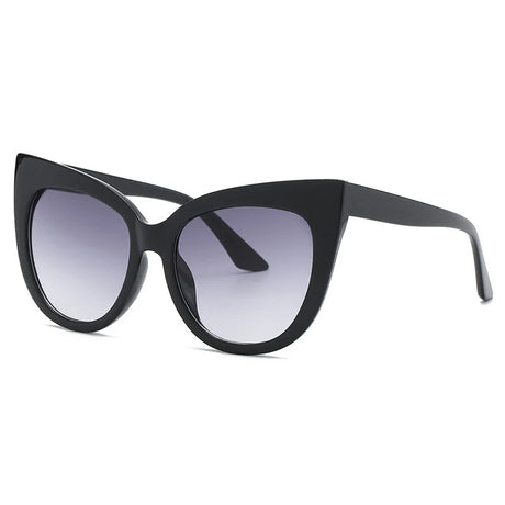 Oversized Cat Eye Women Sunglasses black