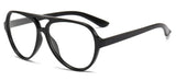 Oversized Double Bridges Reading Eyeglasses black