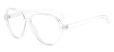Oversized Double Bridges Reading Eyeglasses transparent frame