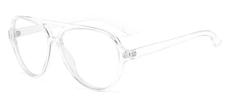 Oversized Double Bridges Reading Eyeglasses transparent frame