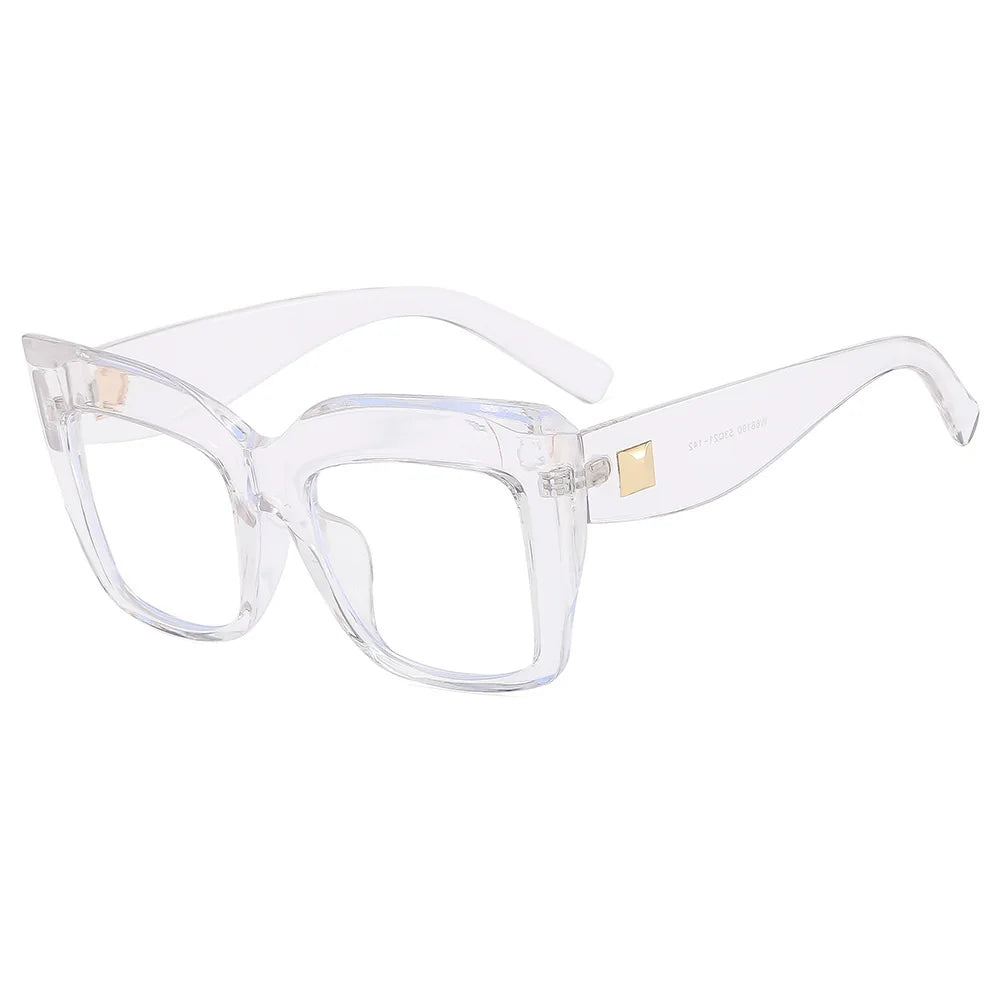  oversized eyeglasses for women clear frame 