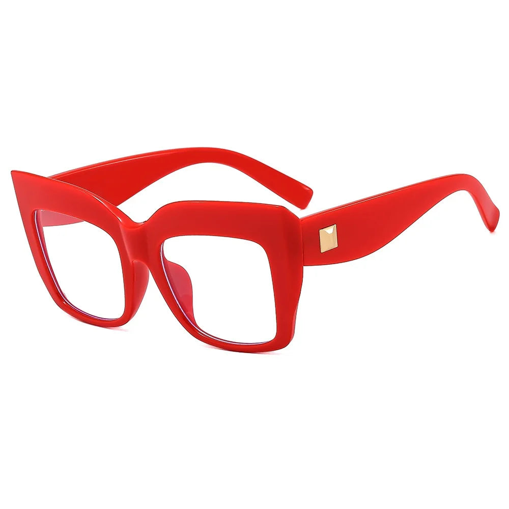  oversized eyeglasses for women red