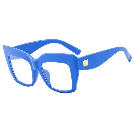 oversized eyeglasses for women blue