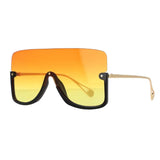 Gold Oversized Gold Lens Sunglasses