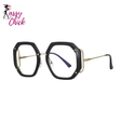 Oversized Polygon Frames Computer Glasses Sassy Chick Logo